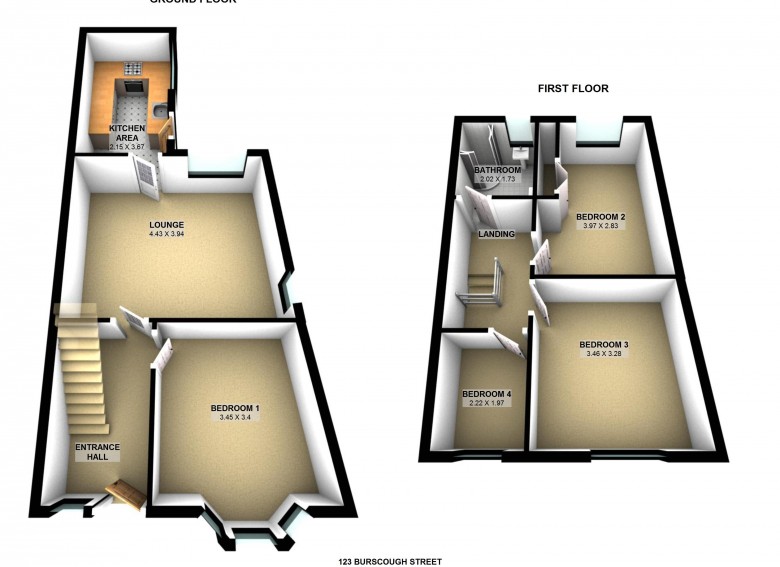 Floorplan for Burscough Street, Ormskirk