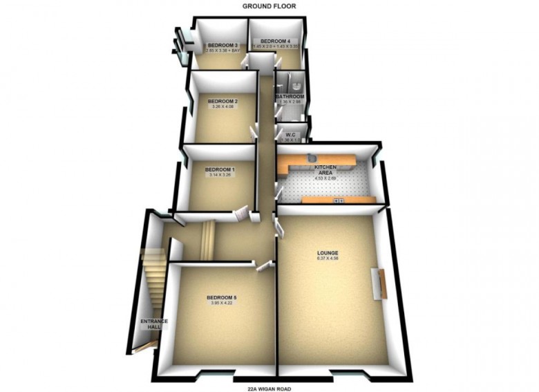 Floorplan for Wigan Road, Ormskirk