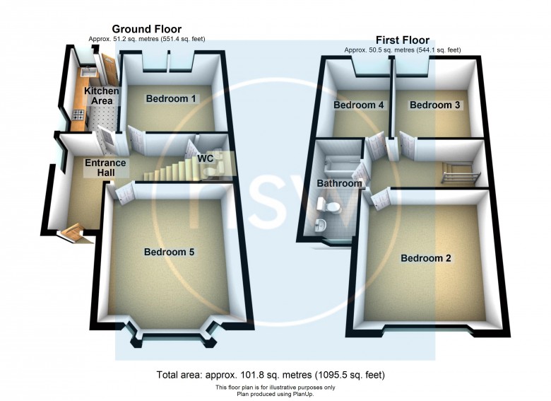 Floorplan for Knowsley Road, Ormskirk