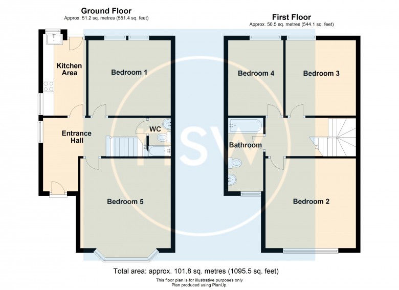 Floorplan for Knowsley Road, Ormskirk