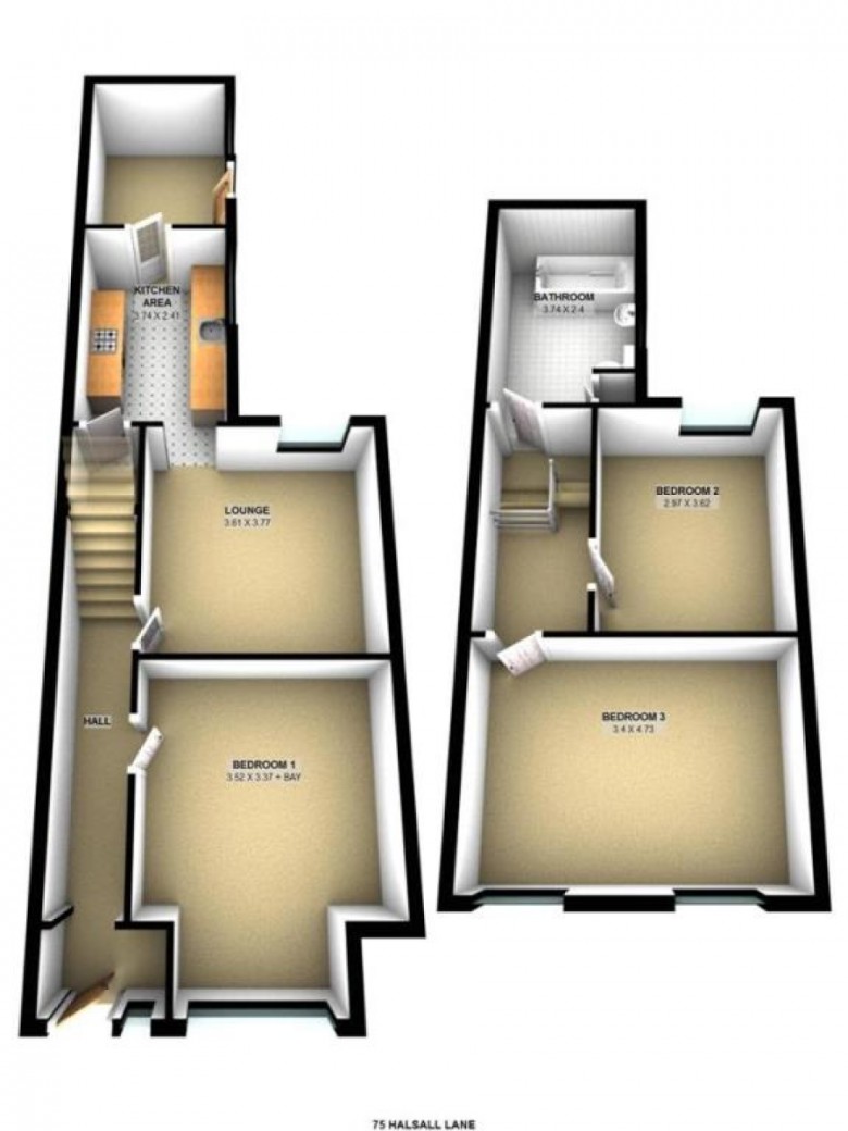 Floorplan for Halsall Lane, Ormskirk