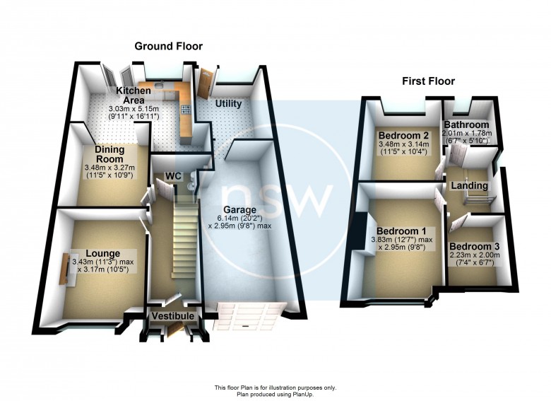 Floorplan for Highfield Road, Ormskirk