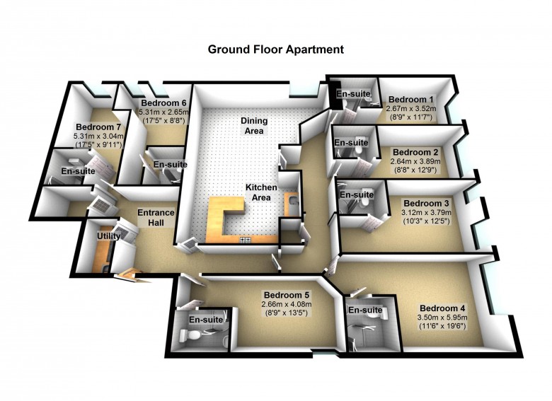 Floorplan for Christina House, St Helens Road, Ormskirk