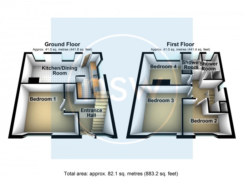 Floorplan for Thompson Avenue, Ormskirk