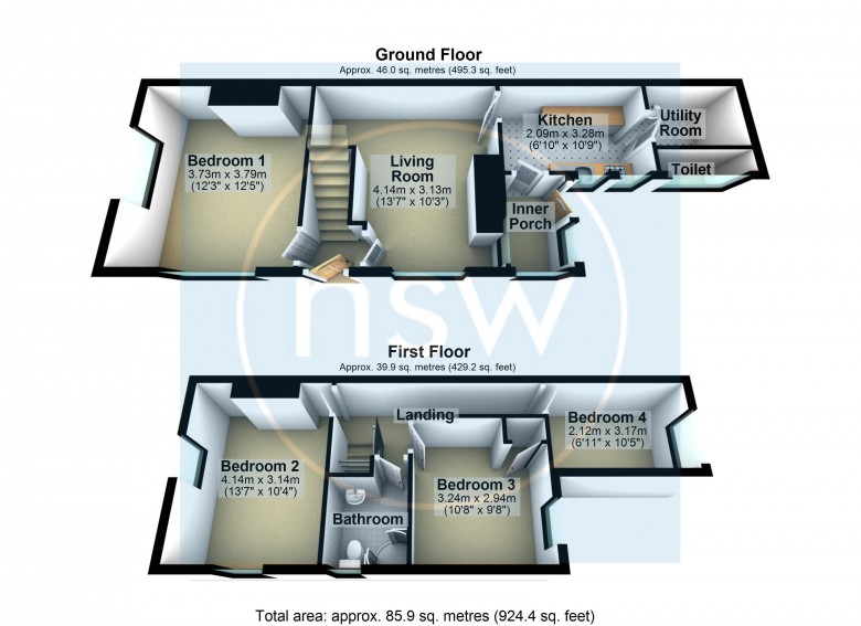 Floorplan for Hardacre Street, Ormskirk