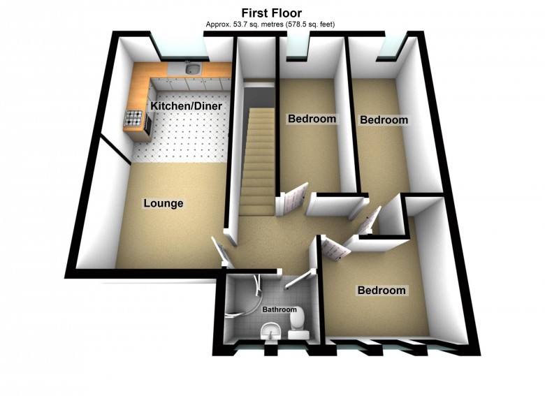 Floorplan for Aughton Street, Ormskirk
