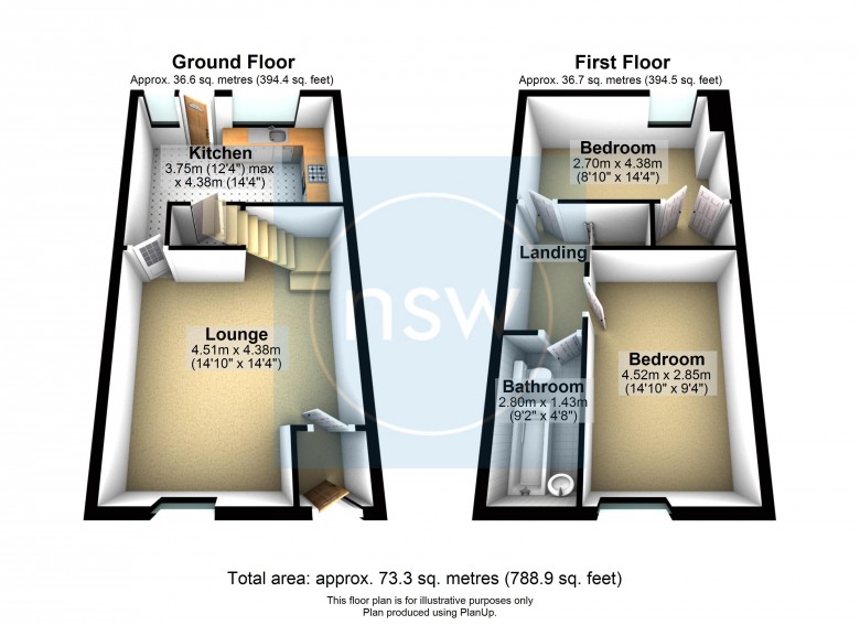 Floorplan for Mill Street, Ormskirk