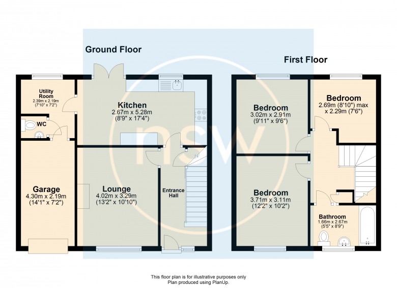 Floorplan for Oak Green, Ormskirk