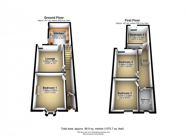 Floorplan for Halsall Lane, Ormskirk.