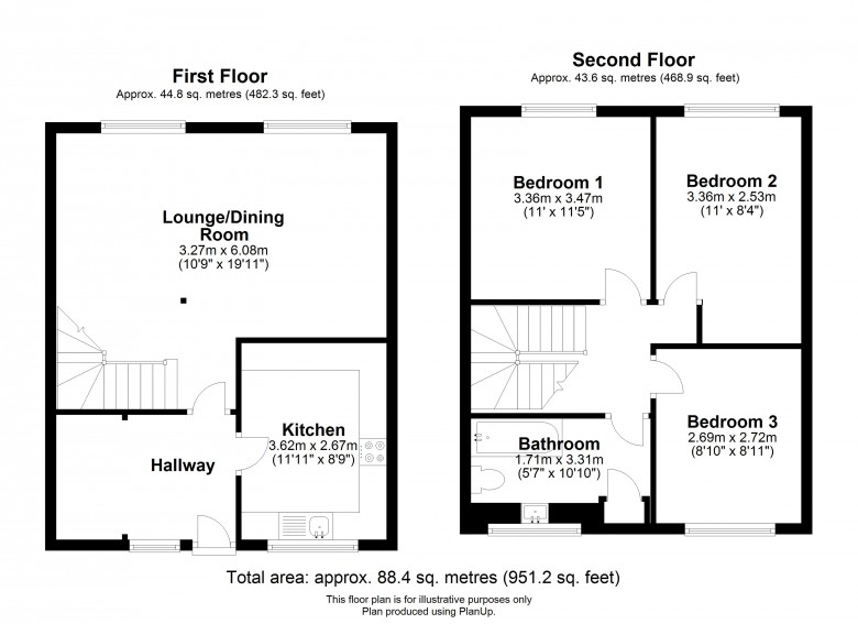 Floorplan for Brookhouse Road, Ormskirk