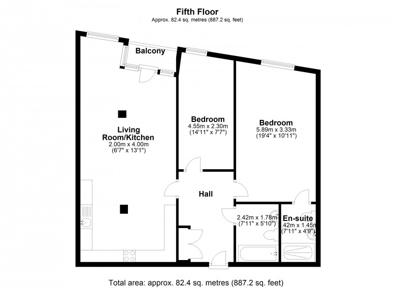 Floorplan for Mill Lane, Burscough