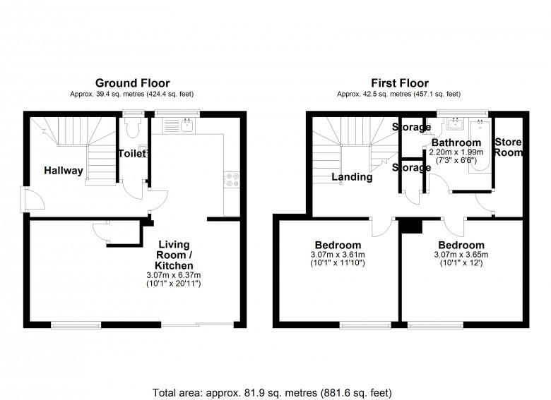 Floorplan for Waldron, Skelmersdale