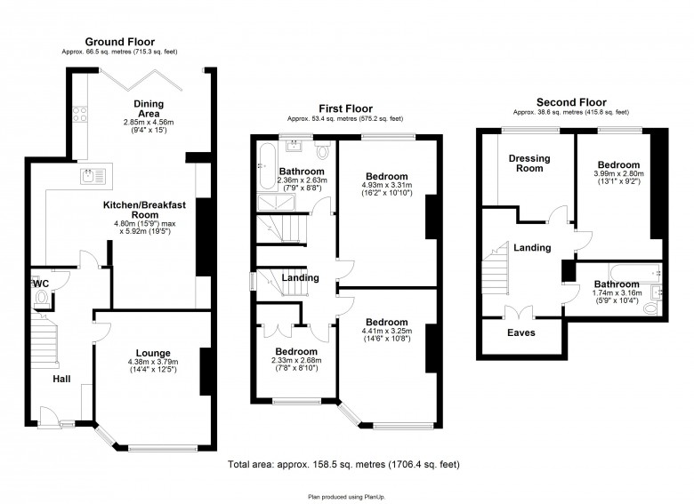 Floorplan for Brookfield Avenue, Crosby