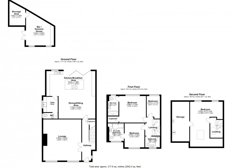 Floorplan for Moss Delph Lane, Aughton