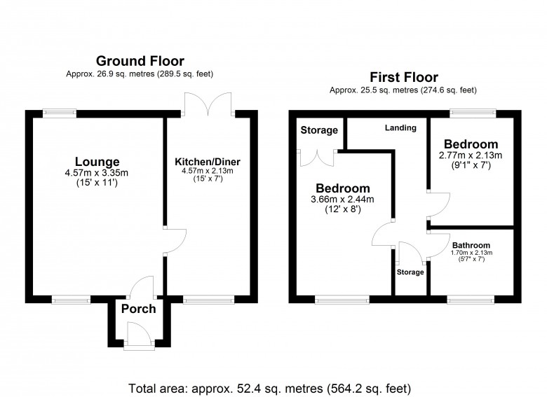 Floorplan for Kingswood Court, Kirkby