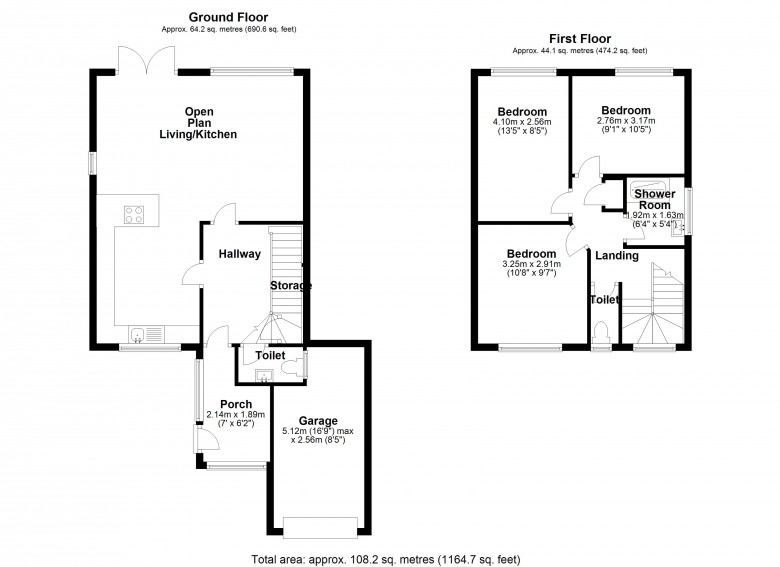 Floorplan for Liverpool Road South, Burscough
