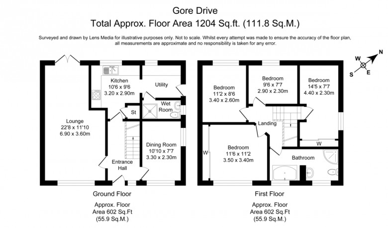 Floorplan for Gore Drive, Aughton