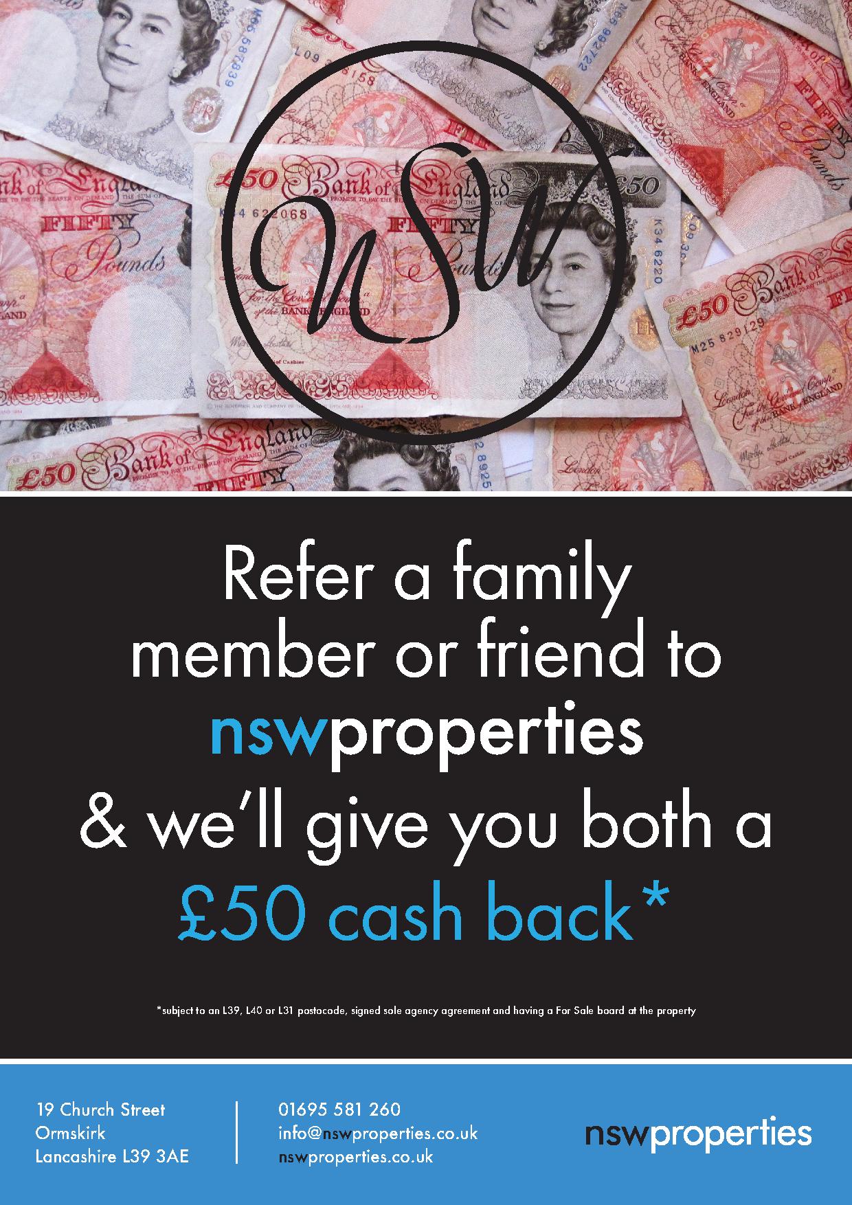 WIN £50 CASH BACK!