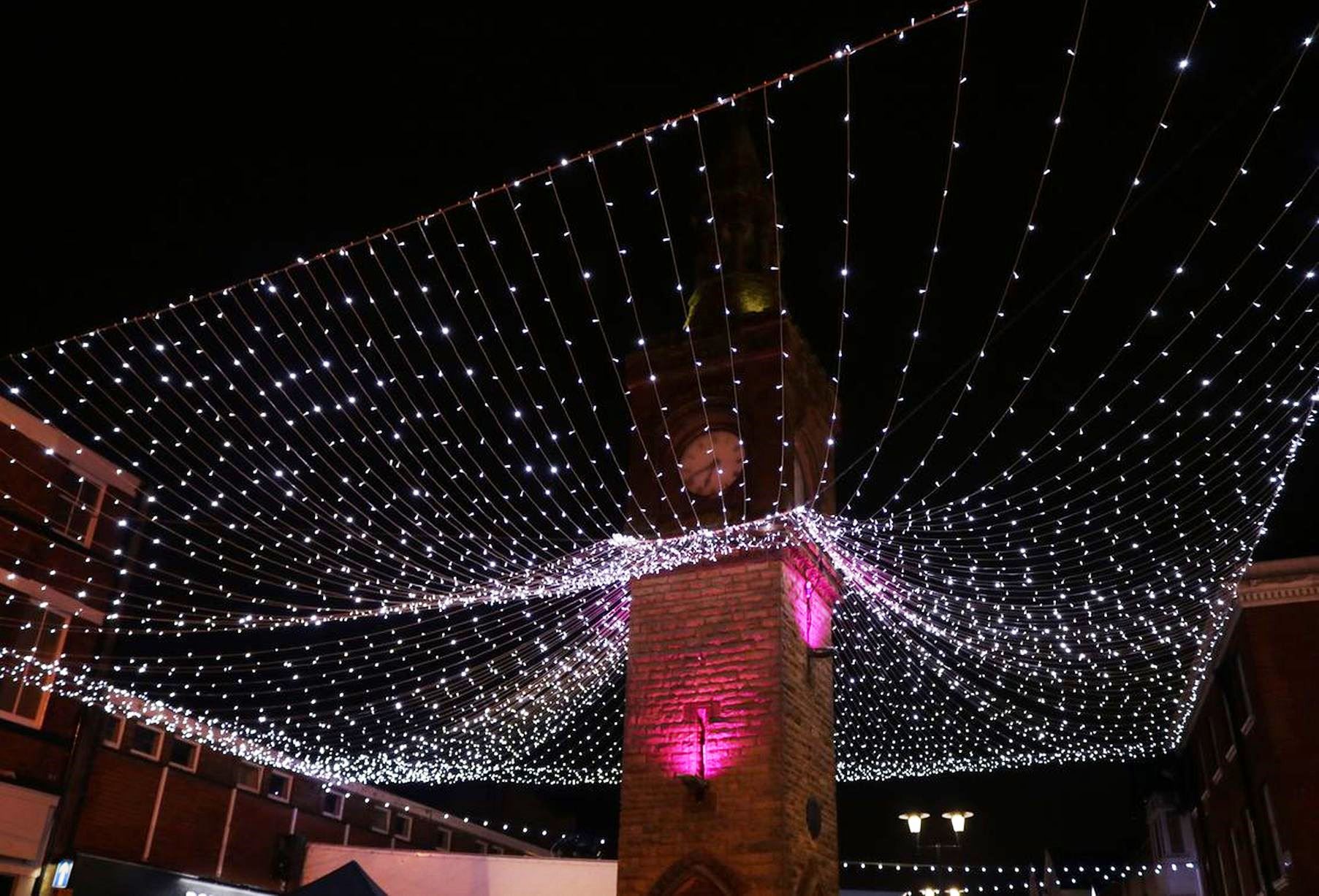 LIGHTING UP THE TOWN CENTRE FOR CHRISTMAS